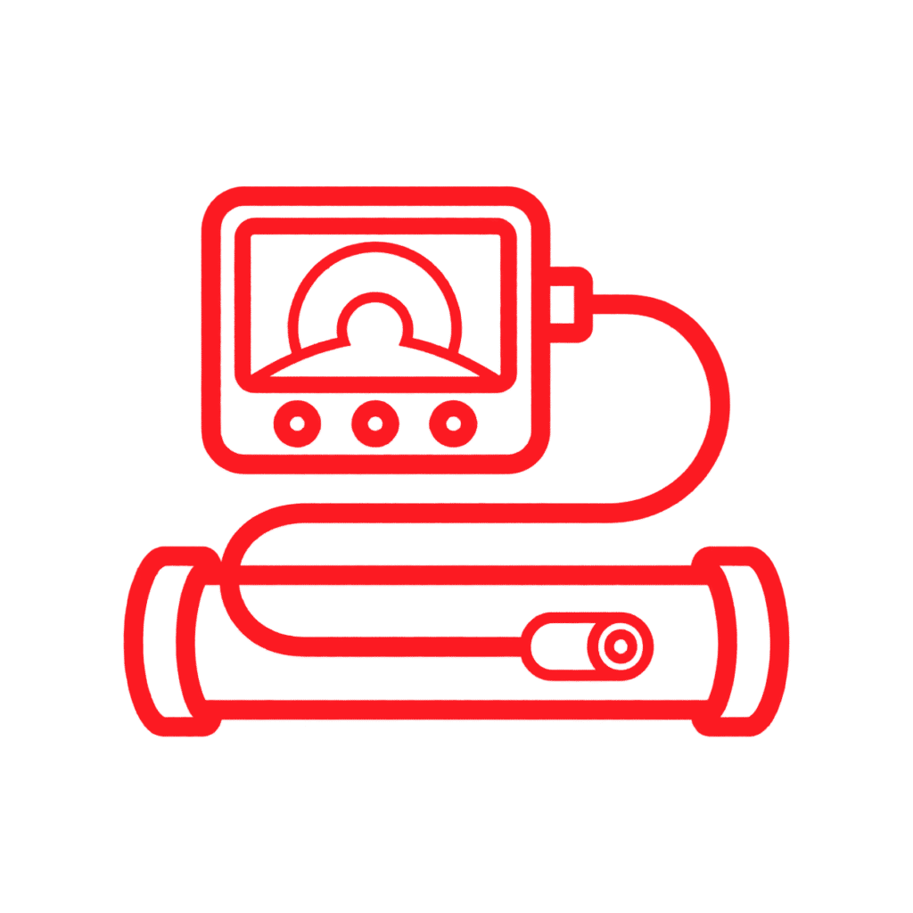 Underground drain camera inspection icon